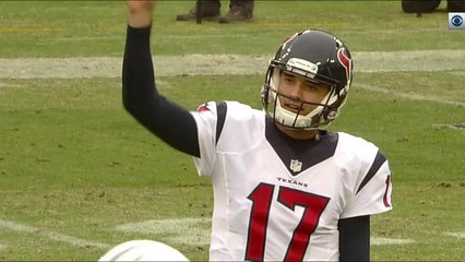 Brock Osweiler and DeAndre Hopkins on different pages