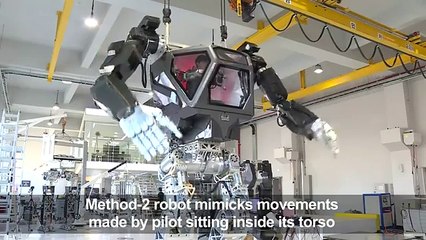 Avatar-style South Korean manned robot takes first baby steps