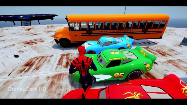 Lightning Mcqueen Youtube Videos! Spiderman Disney #Cars Cartoon (Nursery Rhymes Songs for Children)