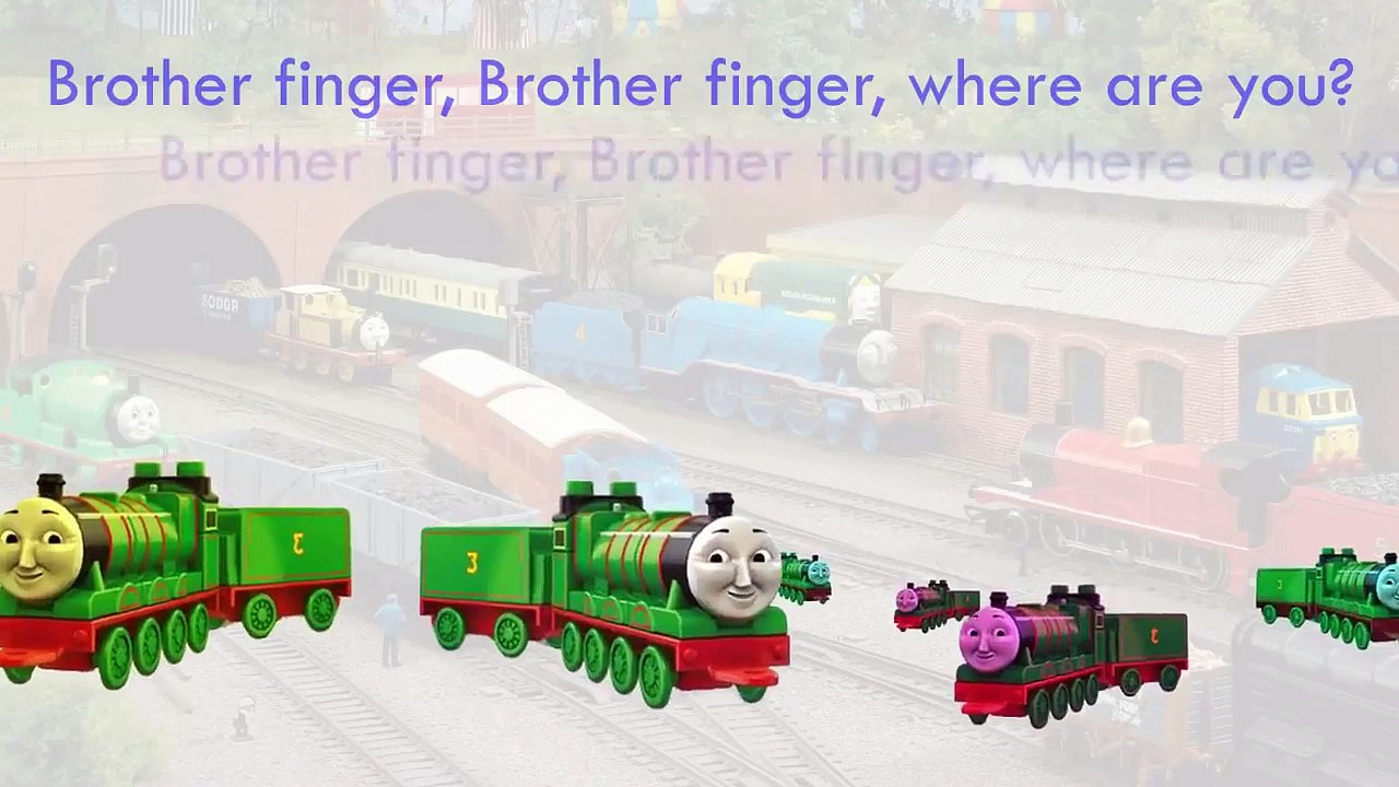 Thomas And Friends  Finger Family Song Daddy Finger Nursery Rhymes