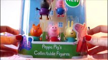 Peppa Pigs collectable figures unboxing George Pig Rebecca Rabbit Suzy Sheep Candy Cat