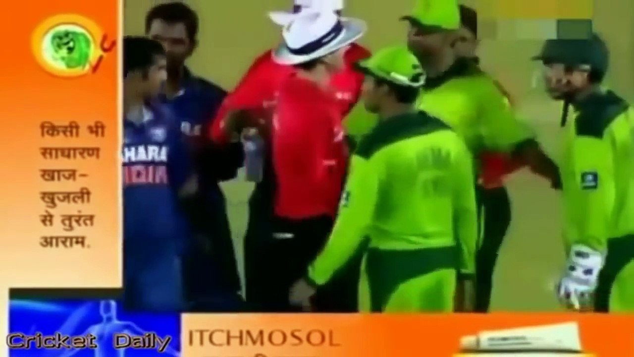 India vs Pakistan Angry Moments in Cricket -Top 9 angry moments in Cricket History between players