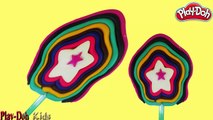 PLAY DOH RAINBOW STARS !!CREATE Ice Cream Rainbow Star With Play Doh Toys Molding Clay Creative