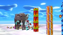 Elephant Finger Family Song For Children | Animal Finger Family Nursery Rhymes | Elephant Cartoons