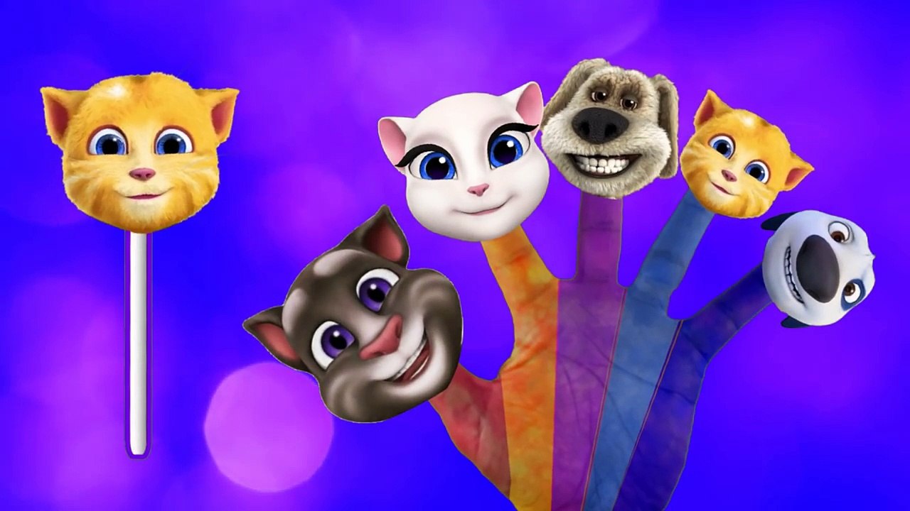 Talking Tom And Friends Lollipop Finger Family Song