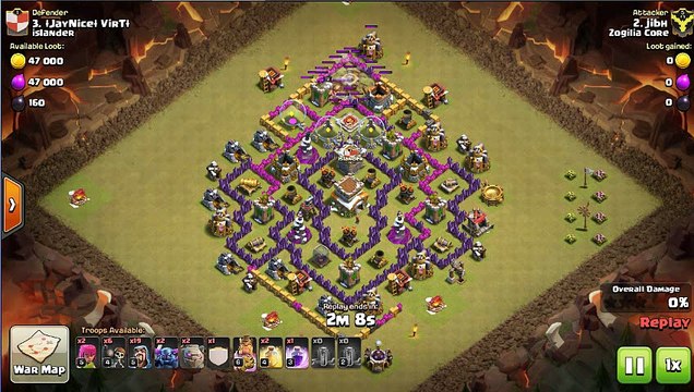clash of clan attack strategy golem, wizard pekka (gowipe)