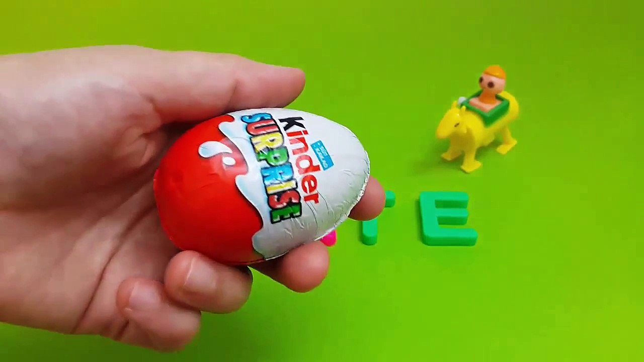 Kinder Surprise Egg Learn A Word! Lesson L Teaching Spelling Letters Eggs Toys