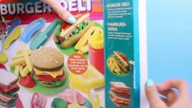 Dough Burger Deli Set Play Doh Hamburger Hot Dog French Fries Playdough Fast Food Plastilina Clay