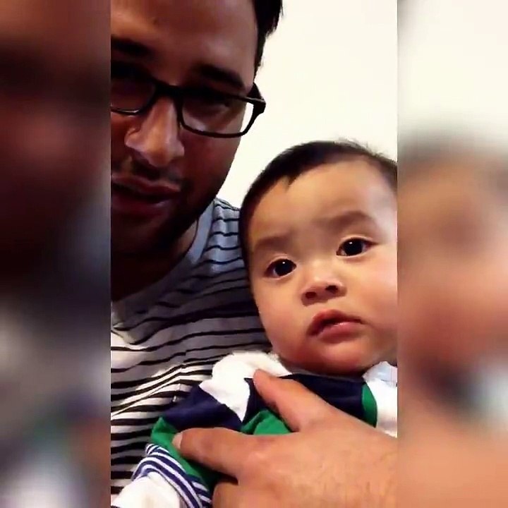 When Dad Crying Cute Son Also Crying