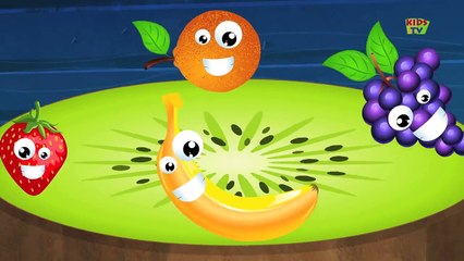 Kids TV Nursery Rhymes - Five Little Fruits Nursery Rhyme Song
