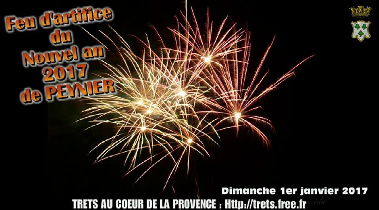 feu d'artifice du Nouvel an à Peynier - 1er janvier 2017