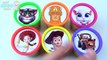 Play Doh Cups Learn Colours Toys Talking Tom Angela Toy Story Capitan America Cars 3 Pixar Disney