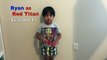 SUPERHERO KID RYAN TOYSREVIEW LIMITED EDITION T-SHIRT Family Fun For Kids Egg Surprise Toys-