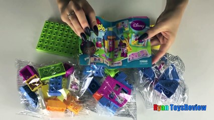 Lego Duplo Doc McStuffins Backyard Clinics with Superheroes Spiderman Disney Toys Egg Surprise