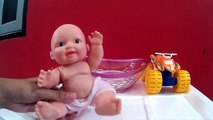 New Born Baby Doll Bathtime In Orbeez Baby Doll Bath Time & Learn Colors BABY DOLL