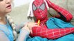 Spiderman & Elsa Frozen vs Syringe! W/ Spiderman, Elsa Doctor Superheroes Webs Fun Real Life