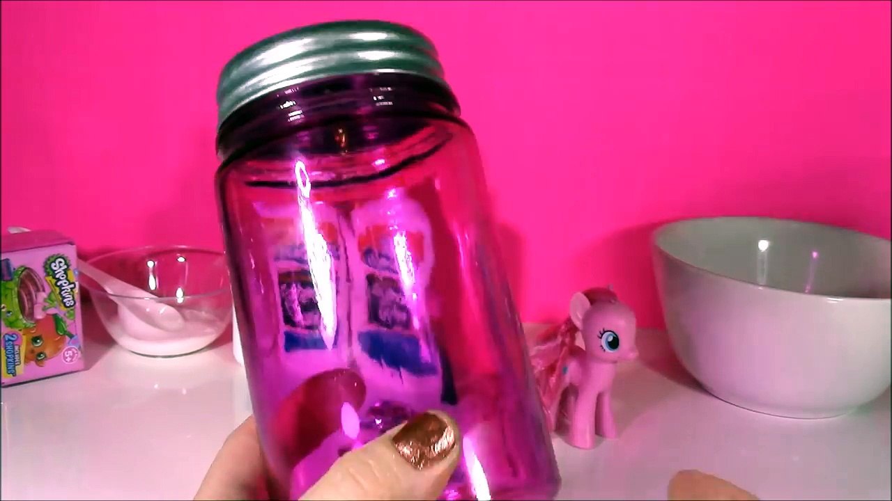 DIY MLP Pinkie Pie SLIME! Make Super SHINY STRETCHY Pink SLIME Putty! Easy Recipe! SHOPKINS