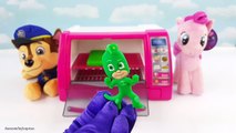 Learn Colors! Disney Junior PJ Masks Catboy Gekko Magic Toaster Oven Play-Doh Cookie Toy Surprises