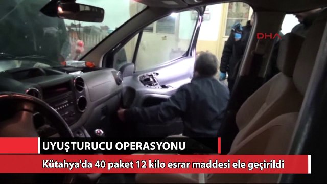 Kütahya'da 12 kilo esrar ele geçirildi