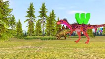 Dinosaurs ABC Song | Cartoon Dinosaurs 123 | Dinosaurs Teaching Shapes For Kids