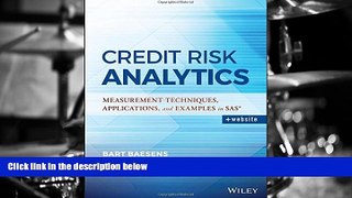 Read  Credit Risk Analytics: Measurement Techniques, Applications, and Examples in SAS (Wiley and