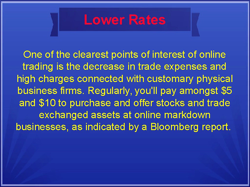 Online Trading offers