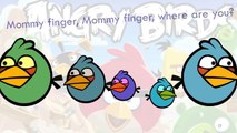 Angry Birds Finger Family Song - Daddy Finger Nursery Rhymes Green REd White Birds - kids songs