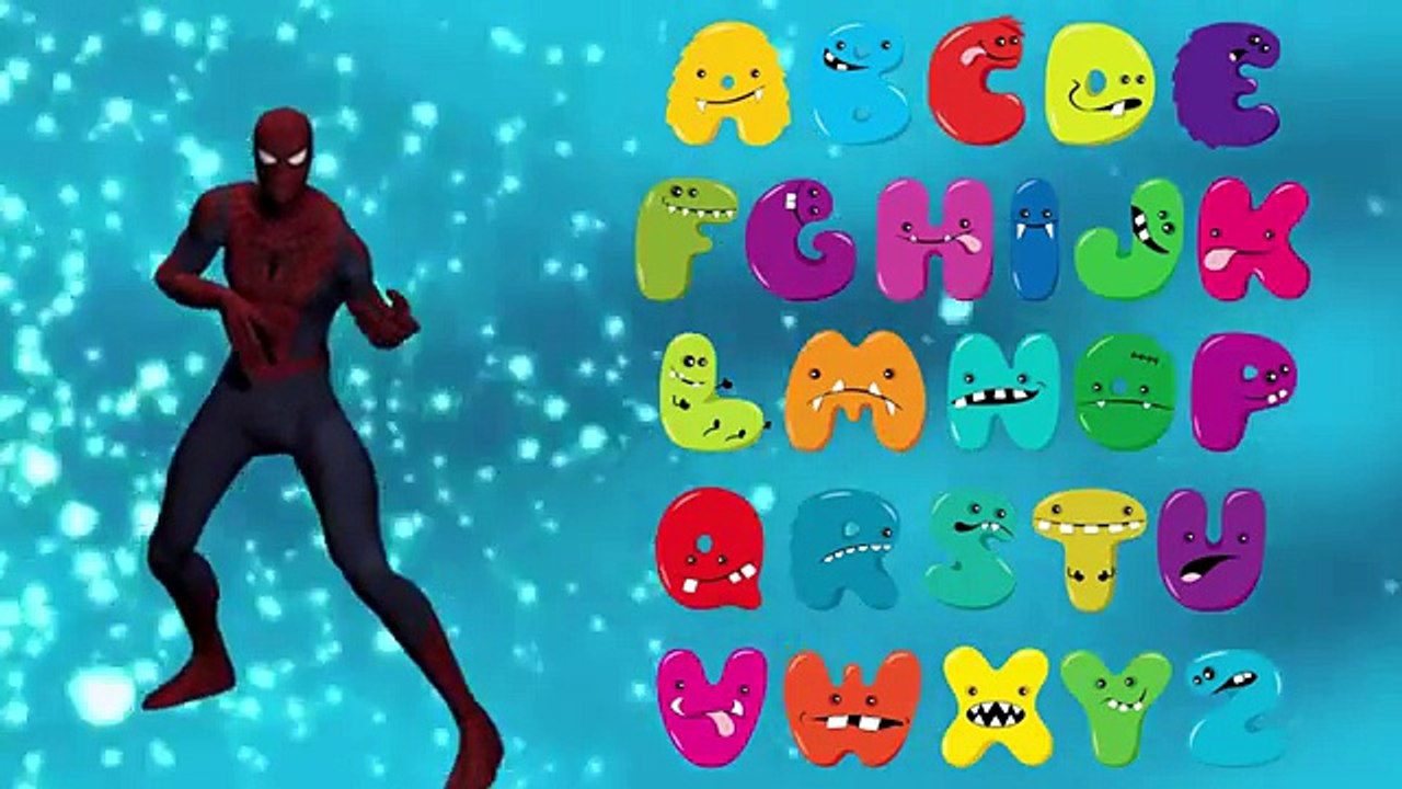 3D ABC Baby Song - Super Hero Dance - Spiderman Guitar, Captain America Dance Nursery Rhymes