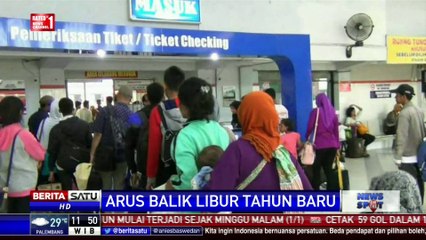 Ribuan Pemudik Ramai-ramai Pulang ke Kota Asal