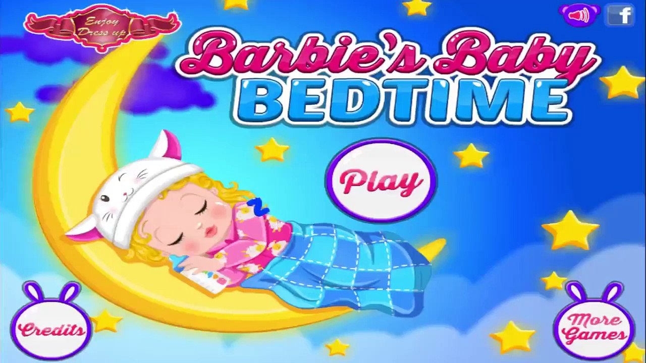 Barbies Baby Bedtime Games For Kids! Baby Barbie Goes To Bed!