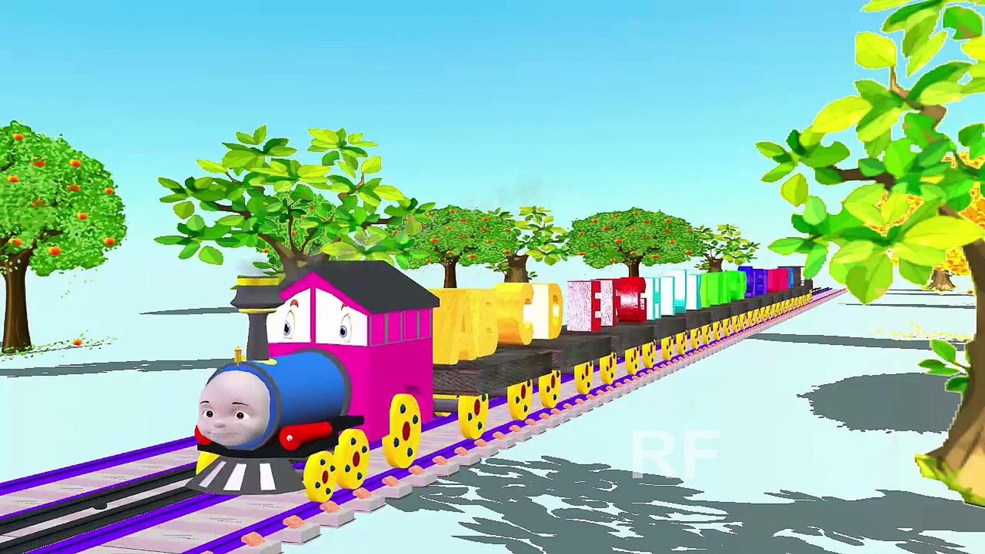 ABC Alphabet Songs On Train For Children | ABC Songs | Latest Alphabet Songs For Kids