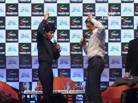 Hugh Jackman, Shah Rukh go 'Dhak Dhak'!