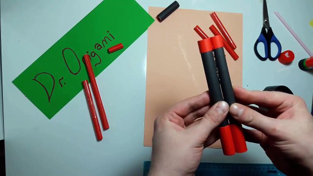 DIY- How to make a paper '' PANTHER GUN'' that shoots rubber band-Toy weapon