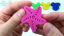 Learn Colors Play Doh Clay Mickey Mouse Elephant Molds Fun and Creative for Kids