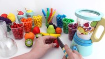 Toy Blender Playset Learn Fruits & Vegetables with Wooden Velcro Toys for Kids Preschoolers