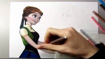 FROZEN - PERFEITO DESENHO ELSA E ANNA - THE BEST Draw Elsa and Anna, Frozen fever Drawing