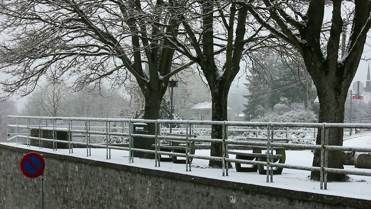 Premières neiges sur la Province de Namur