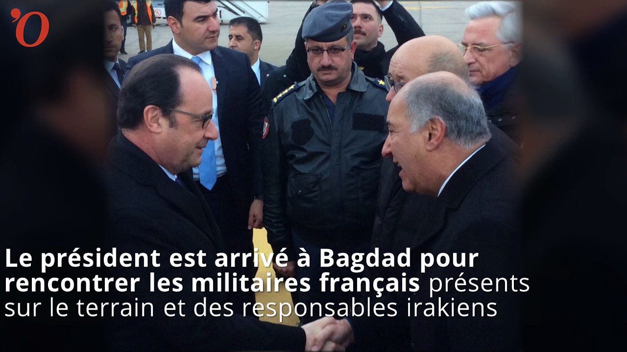 François Hollande à la rencontre des troupes françaises en Irak