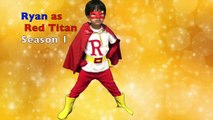 SUPERHERO KID RYAN TOYSREVIEW LIMITED EDITION T-SHIRT Family Fun For Kids Egg Surprise T