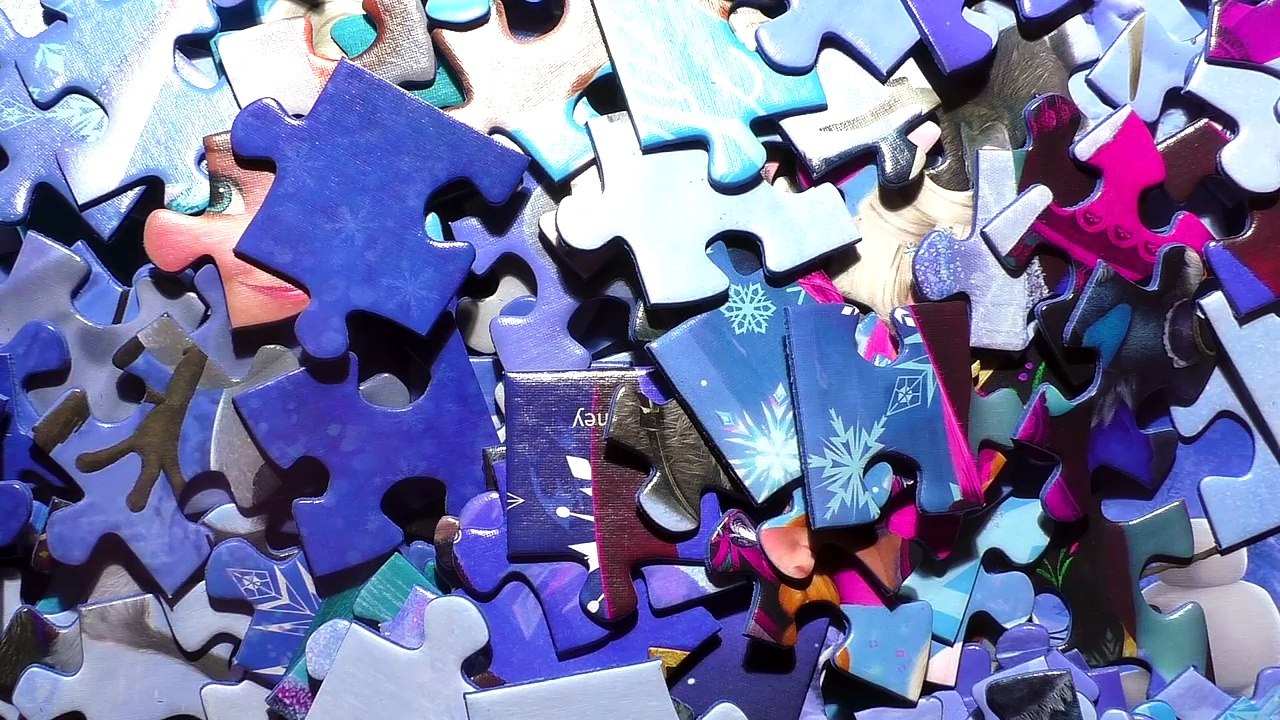 FROZEN Disney Puzzle Games Ravensburger Kids Learning Toys Rompecabezas De Elsa quebra-cabeças