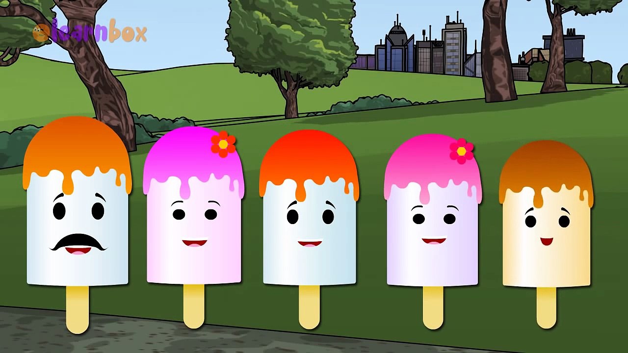 Ice Cream Cartoons Animation Singing Finger Family Nursery Rhymes for Preschool Childrens Song
