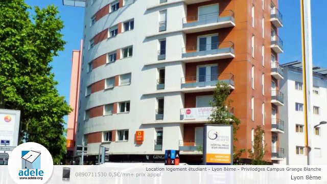 Location logement étudiant - Lyon 8ème - Privilodges Campus Grange Blanche