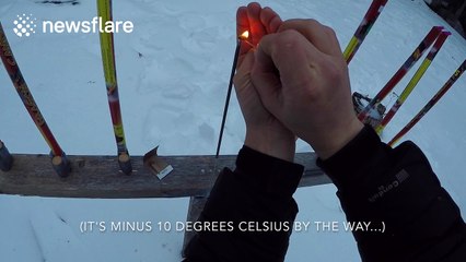 Roman Candle Menorah!