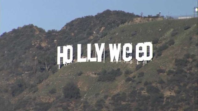 Les célèbres lettres de Hollywood mystérieusement transformées en Hollyweed pendant le réveillon