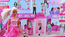 BARBIE MALL DisneyCarToys Frozen Elsa Spiderman and Mike The Merman at Mall Review