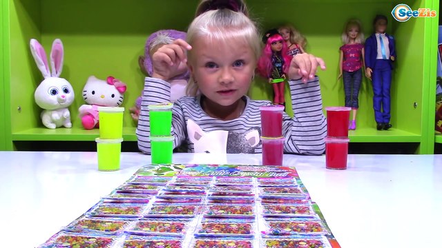 ORBEEZ Выращиваем Шарики Орбиз в Слизи и Лизунах! Играем c шариками! Видео для детей Balls Orbeez