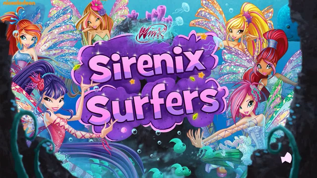 Winx: Sirenix Surfers - Cartoon Movie Game for Kids new HD - New Winx: Sirenix Surfers