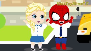 Spiderman & Frozen Elsa Fight with Giant Ant Funny Story! w_ Pikachu, Superman Superhero Fun IRL--4nL1d