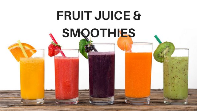 Weight Loss Tips from The Slim Habit - Fruit Juice & Smoothies