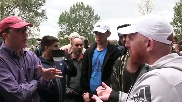 AMAZING DEBATE WHITE MUSLIM Kills Off Genuine White Confused Man In Hyde Park London NEWS